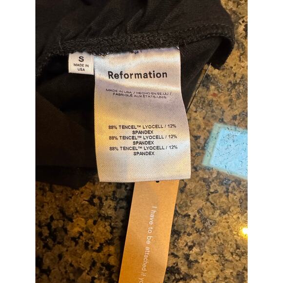 REFORMATION Barrie Knit Dress Black small (new with tags) - Picture 8 of 8